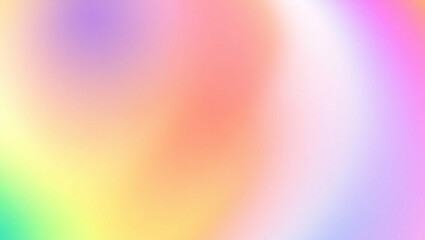 Obraz premium Radiant rainbow blend, soft pastel gradient background, blurred color transition