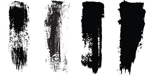 Brush stroke vector. Text box set. Paint brush collection. Grunge design elements. Dirty texture banner. Painted rectangles and fancy and modern diagonal brush background.
