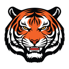 Obraz premium Jungle King Tiger With A Fearsome Expression