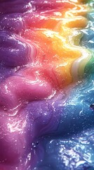 Fototapeta premium Colorful liquid paint motion high resolution images