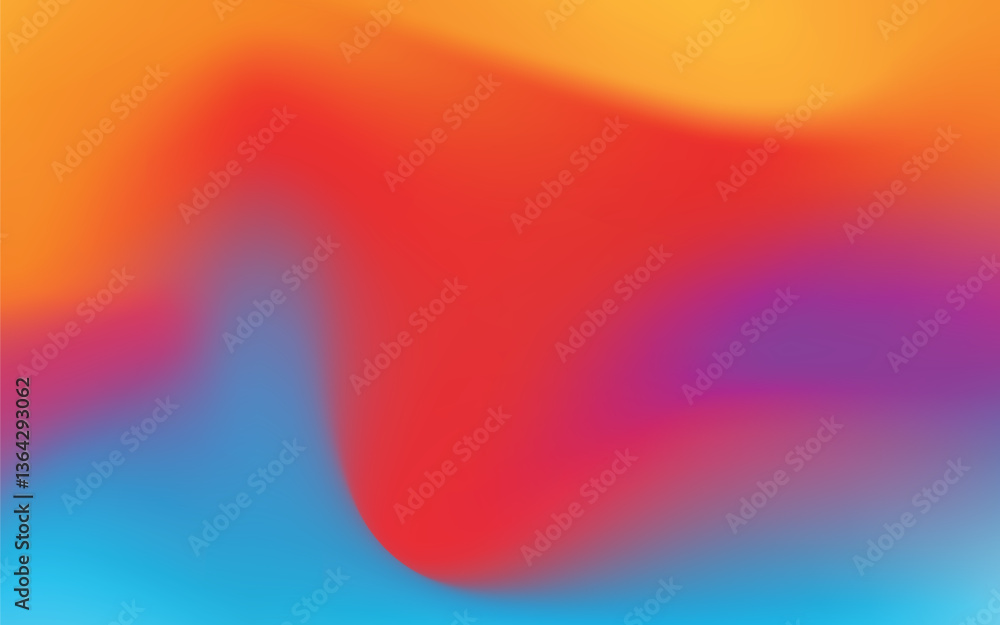 Poster liquid mesh gradients colorful background vector template design