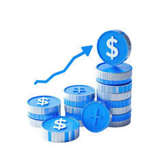 Financial Growth Money Investment and Wealth Profit Concept, Generative AI