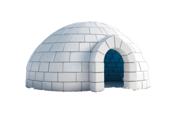 Igloo icehouse for cold shelter