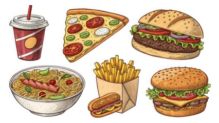 fast food collection