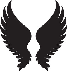 Angel Wings silhouette vector illustration