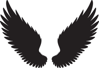 Angel Wings silhouette vector illustration