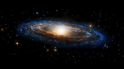 Naklejka premium Spiral Galaxy in Deep Space