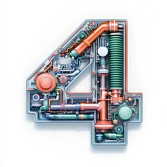 Engineering-themed number 4