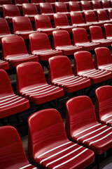 Fototapeta premium Red Stadium Seats