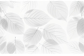 Macro shot of translucent leaf veins, subtle curves creating an elegant nature-inspired composition