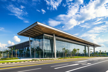 Obraz premium Modern Building with Glass and Steel by Open Road