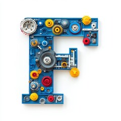Engineering-themed letter F