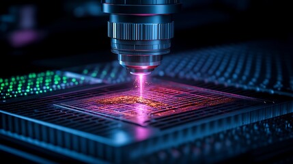 Microchip Laser Etching