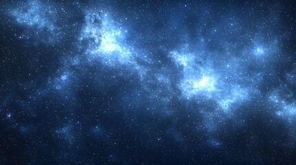 Fototapeta premium Enchanting starry night sky illuminated by subtle cosmic rays filtering through an expansive star field