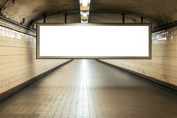 Clear Pixel Image of the Blank Billboard in the Underground Poster Template