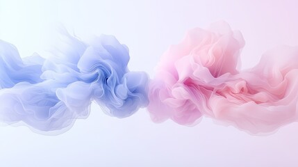Abstract smoke art, colorful plumes on white background modern design and visuals