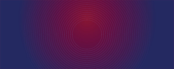 Obraz premium Abstract blue geometric lines glowing on dark blue background. Modern shiny blue circle lines pattern, vector illustration.