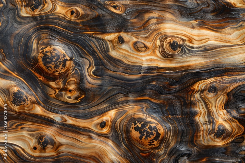 Poster flawless image of abstract pattern of varnished wood texture background