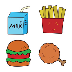 fast food cartoon