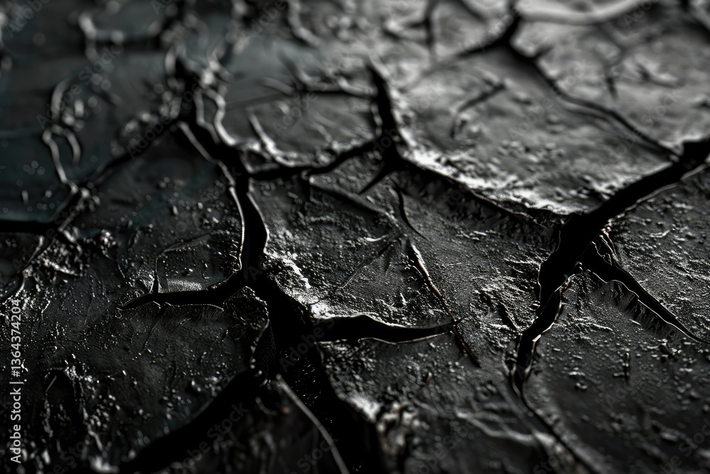 Poster sharp image of a black background with a white texture