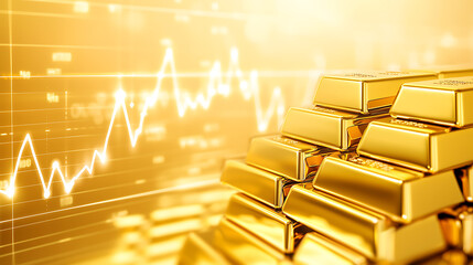 Analyzing gold market trends financial sector infographic digital environment close-up investment strategies