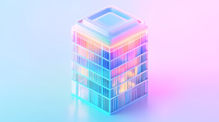 Obraz premium Abstract Colorful Building Design