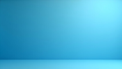 Abstract Blue Background for Product Showcases in Studio Room - Vector Illustration