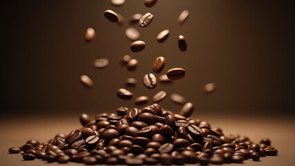 coffee beans in a cup