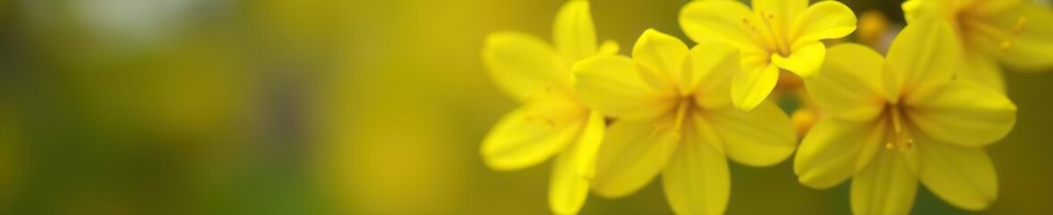 Fototapeta premium Closeup of vibrant forsythia flowers blooming beautifully in the spring garden, forsythia, closeup