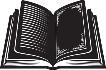 Book icon silhouette vector design