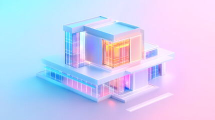 Abstract Futuristic Architectural Design