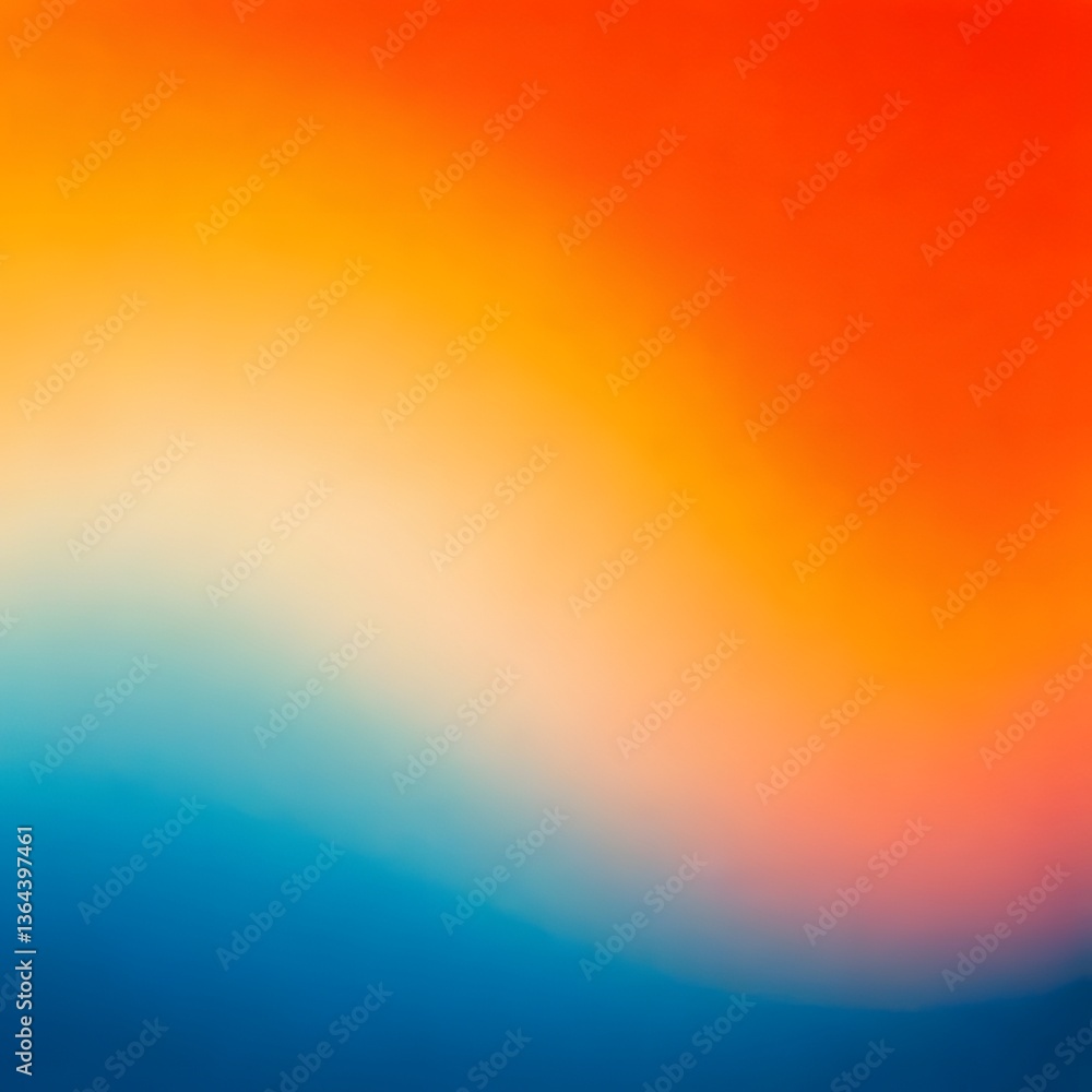 Poster vibrant abstract gradient background with warm and cool color transitions