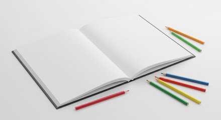 notebook and pen  mockup 