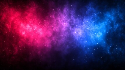 Obraz premium Abstract cosmic nebula with red and blue hues.