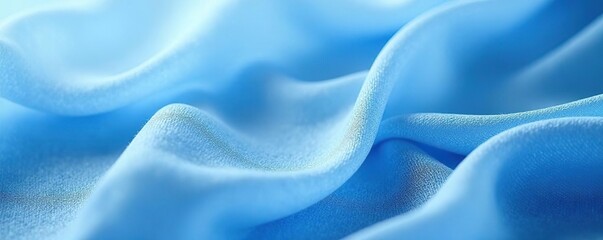 Obraz premium Elegant blue tulle background with delicate woven texture, backdrop, cloth