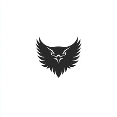 Obraz premium Black Eagle Wings Logo
