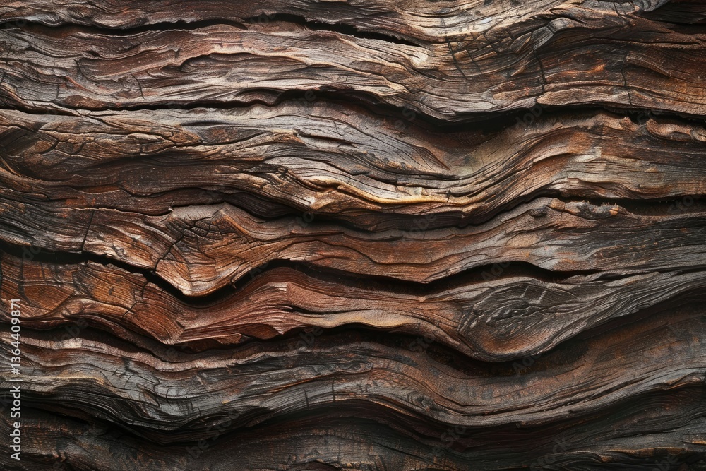 Poster Vibrant Image of Abstract and Surface Wood Texture for Background