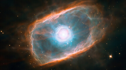 Obraz premium planetary nebula with white dwarf