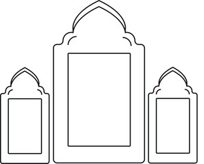 line art mosque