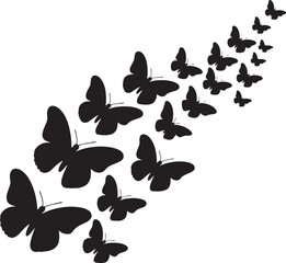 butterfly silhouette vectors and illustrations