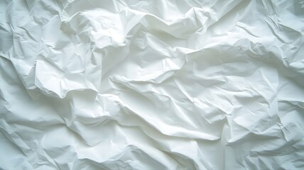 Obraz premium Crumpled White Paper Texture Background