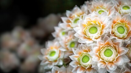 Close-up of delicate white flowers
