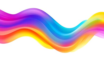 Rainbow wave abstract background.