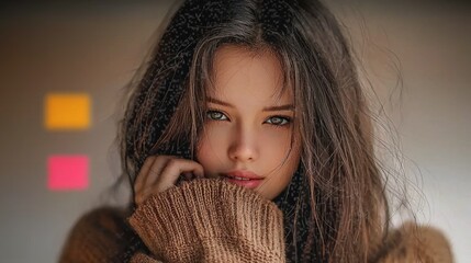Close-up portrait of a girl