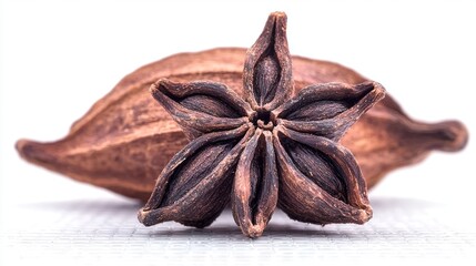 Close-up star anise spice