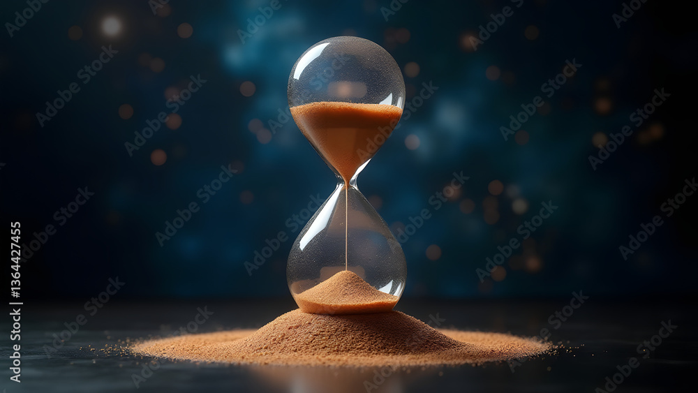Aufkleber universal timekeeping hourglass synchronized to galactic rhythms within a spiral frame that marks ce