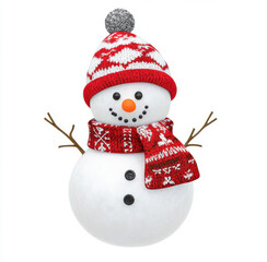 snowman with red hat