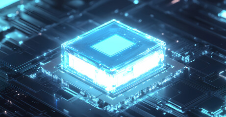 Fototapeta premium Advanced Processor Technology in a Futuristic Design