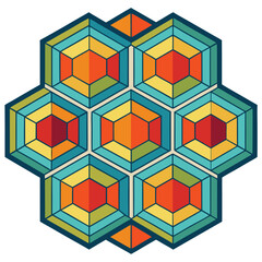 vector illustration of a colorful circle background