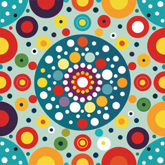 Fototapeta premium abstract seamless dotted pattern 